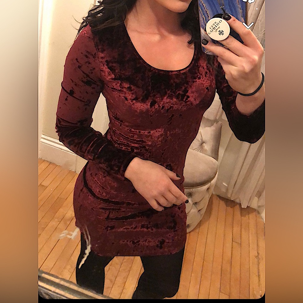 Red velvet Rue 21 dress